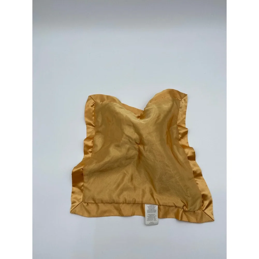 Cloud Island Security Blanket Lovey Brown Gold Puppy Dog Faux Fur Satin 12in